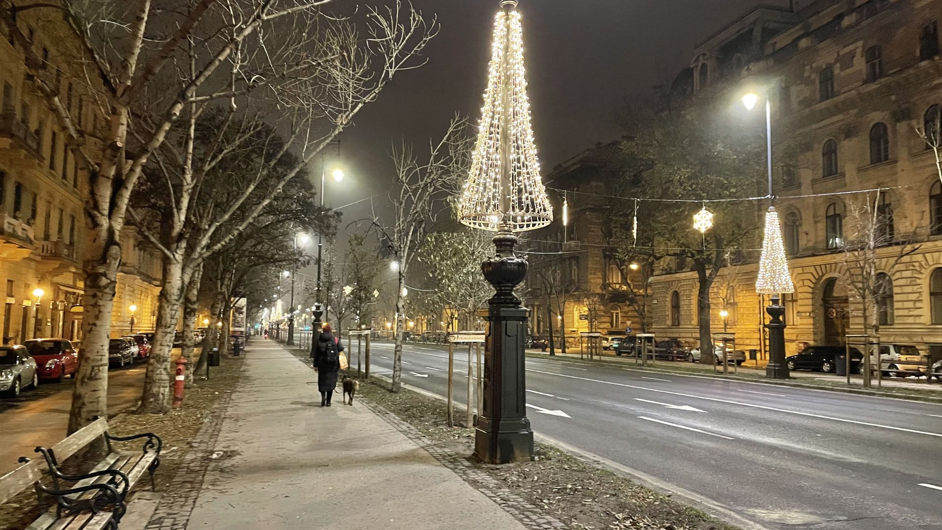 Andrássy Avenue at Christmas