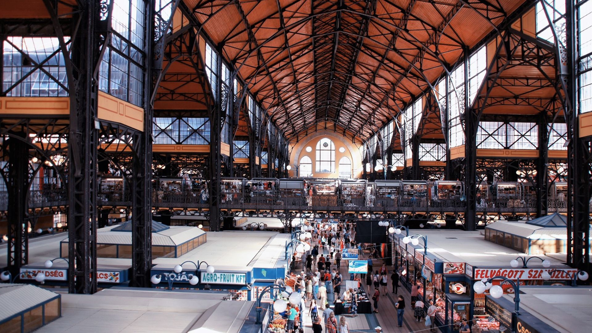 Inside the Great Market Hall, Budapest