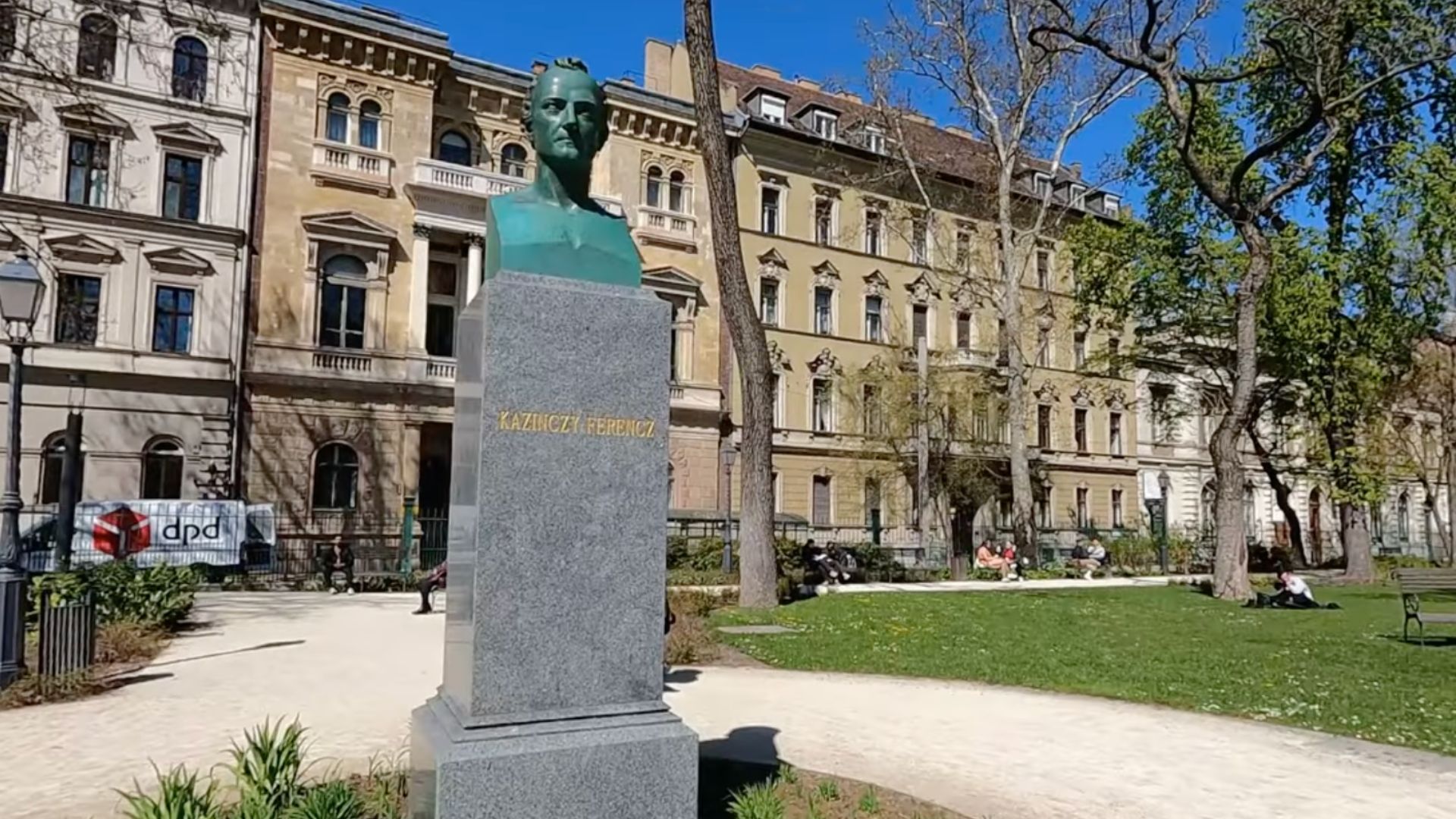 A bust in the Hungarian National Musuem garden